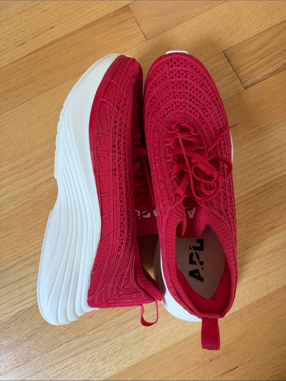 NEW APL ZIPLINE RED/WHITE SNEAKERS
